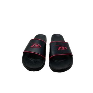 Pro Player Black Red Sandals Slides Mens 10 Womans 11